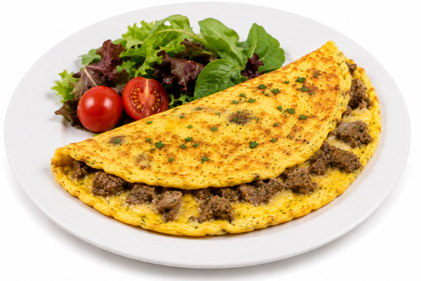 Kavurmalı Omlet