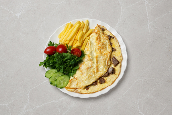 Kavurmalı Omlet